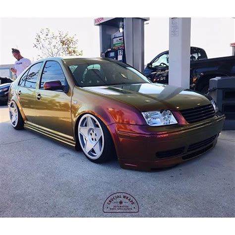 Vw Jetta Wrapped In Avery Colorflow Gloss Rising Sun Redgold Shade
