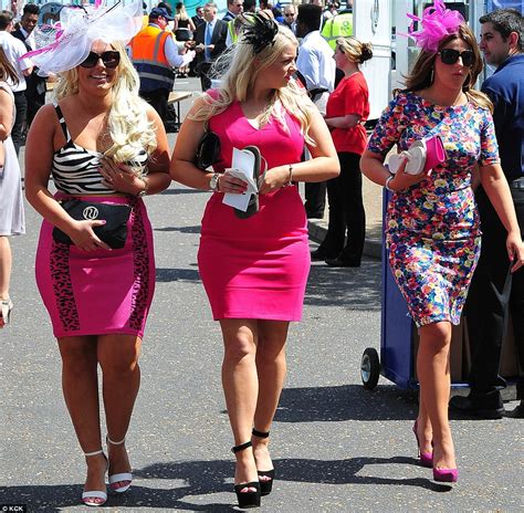 epsom ladies day sees fillies in fascinators and fancy frocks descend on the derby daily mail