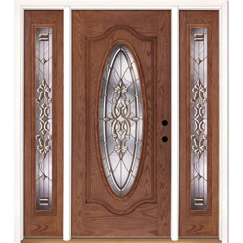 Feather River Doors 635 In X 81625 In Silverdale Brass Full Oval