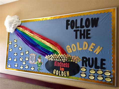 Follow The Golden Rule Bulletin Board Preschool Boards Library