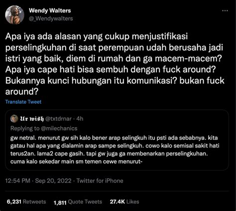 Wendy Walters Diduga Sindir Reza Arap Selingkuh Di Twitter