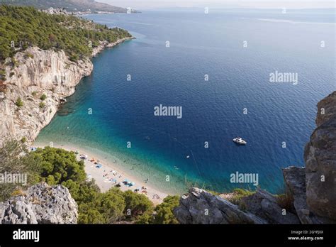 Spectacular View Onto Nugal Beach In Makarska Croatia 2020 Stock Photo