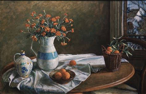 French Marigolds And Oranges Margaret Olley 1980 12 Ehive