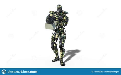 Army Robot Armed Forces Cyborg Military Android Soldier Shooting