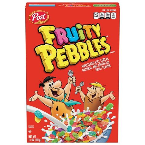 Fruity Pebbles Post Sweetened Rice Cereal 311 G Grocery
