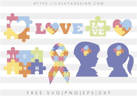 Free Autism Awareness Svg Png Eps And Dxf By Caluya Design