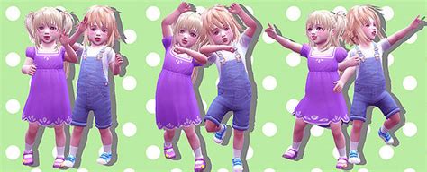 Twins Toddler Pose 02 The Sims 4 Catalog