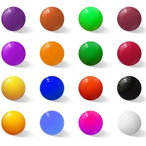 Set Of Colorful Realistic Spheres 4219861 Vector Art At Vecteezy