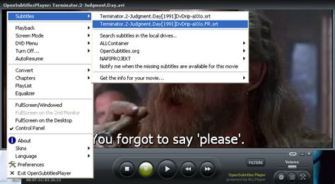 Retrieve And Use Subtitles Easily With Open Subtitles Mkv Player