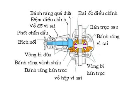 Nguyên Lý Làm Việc Cấu Tạo Bộ Vi Sai ô Tô