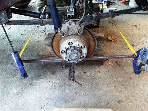 I use the string method on other vehicles but with the solid axle up front, these plates make toe adjustments very quick and painless. Good DIY alignment how too?