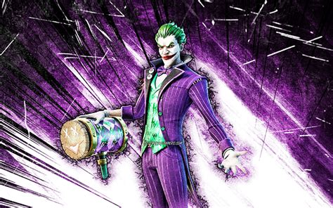 Download Wallpapers 4k The Joker Grunge Art Fortnite Battle Royale