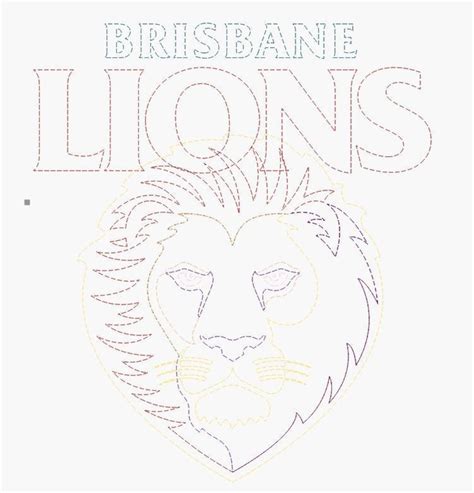 Afl Svg Brisbane Lions Logo Line Vector File Digital Download Etsy