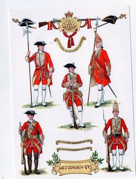 British 31st Regiment Of Foot Dettingen 1743 British Army Uniform