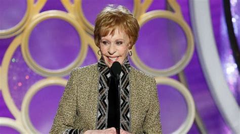 Carol Burnett Honored At Golden Globes Reminisces On How Her