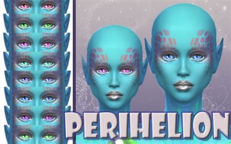 Perihelion 8 Non Default Alien Eye Colours By Kellyhb5 At Mod The Sims