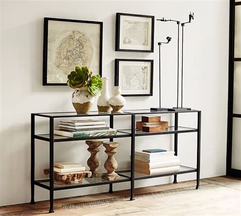 Don't buy furniture at pottery barn untill you read this review! Tanner Long Console Table - Bronze finish | Pottery Barn