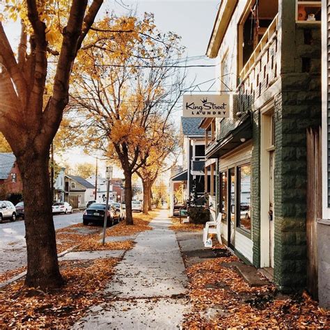 Historic Streets In Tiny Towns In Fall Autumn Inspiration Beautiful