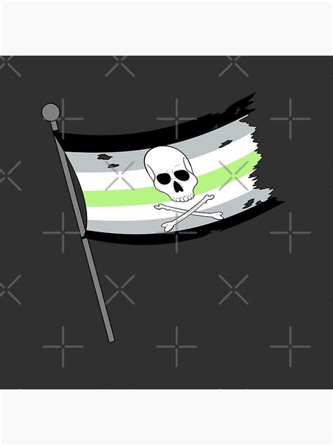 Pirate Pride Flag Agender Poster For Sale By Panicdote Redbubble