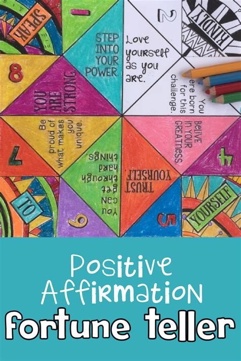 Fun Positive Affirmation Fortune Teller Game To Help Teach Children