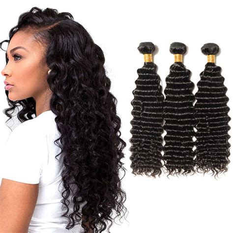 It has rich curls and can be changed into various looks. 3 Bundles Deep Curly 6A Virgin Brazilian Hair 300g
