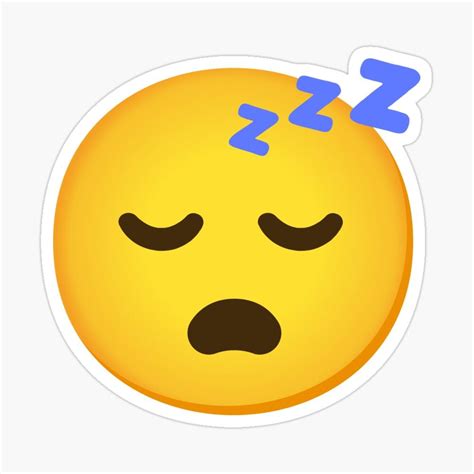 Emoji Sleeping Face Snoring Zzz Face T For Emoji Lovers Sticker By