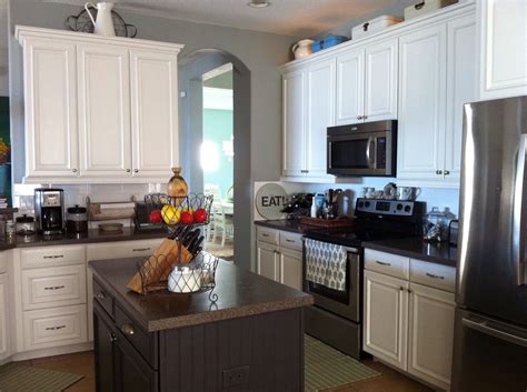 1.) white dual kitchen islands painted sherwin williams snowbound | decorpad Pin by Barb Thiede Mosley on Rooms I Love | Grey painted kitchen, Kitchen cabinets painted grey ...