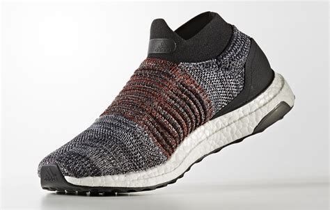 The adidas ultra boost uncaged and nmd series, which comes with 3 pairs of eyelets, require much shorter laces. adidas Ultra Boost Laceless Black White Orange S80769 ...