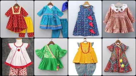 Top Beautiful Casual Cotton And Lawn Baby Frocks Designs Youtube