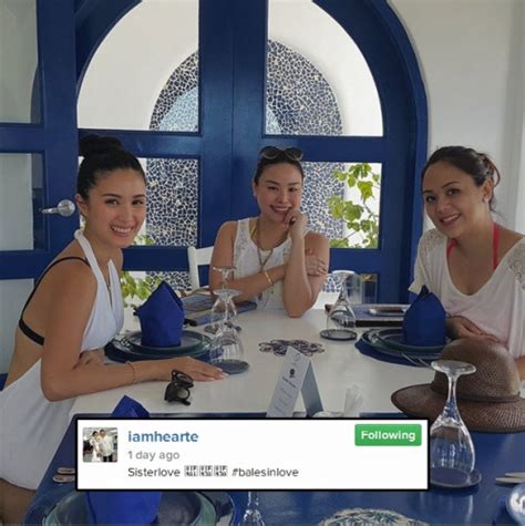 She has five siblings, four sisters camille ongpauco, michelle heart evangelista remembers her precious angel in heaven. Heart Evangelista's Sisters Join Her In Balesin | PEP.ph ...