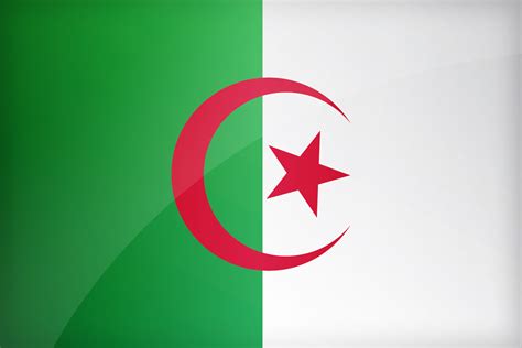 One hoisting half of the flag is green. Flag of Algeria | Find the best design for Algerian Flag