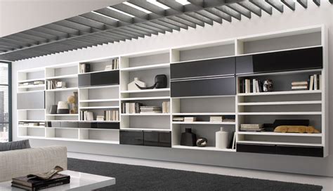 20 Modern Living Room Wall Units For Book Storage From Misuraemme