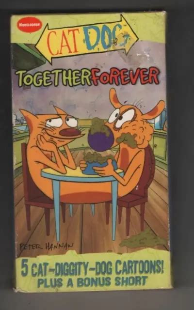Nickelodeon Catdog Together Forever Vhs 1999 Vintage Cartoon Orange