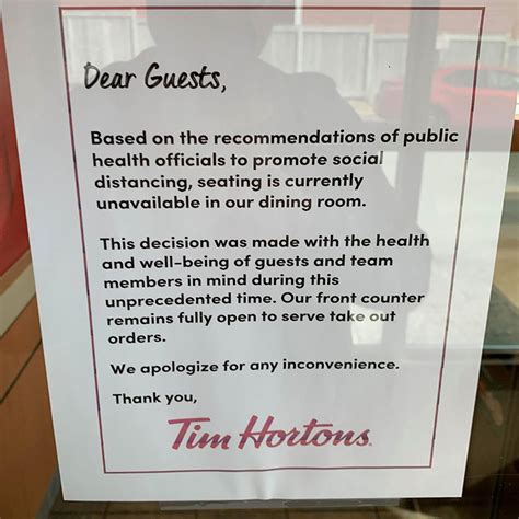 Room service dining program, a unique patient dining experience similar to a hotel's room service. Tim Horton's Are Closing Their Dining Rooms Across The ...