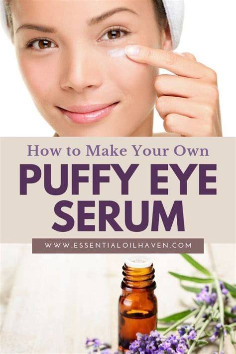 Diy Puffy Eye Serum With Essential Oils For Under Eye Bags Recipe Eye Serum Recipe Diy