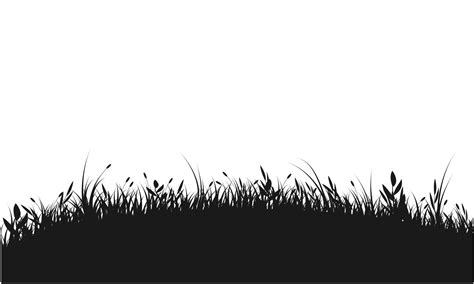 Grassy Hill Black And White 7789561 Vector Art At Vecteezy