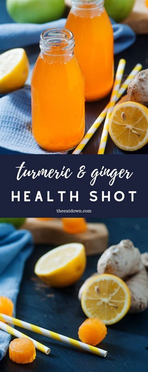 Turmeric Ginger Health Shot Recipe Lemon Health Shot Recipes