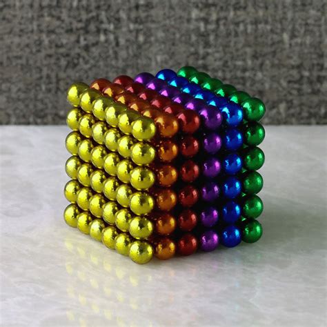 216 Set Rainbow Neoballs 5mm Magnetic Balls Cube Neoballs