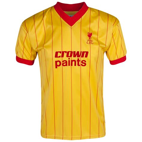 How nike mixes history and progress on liverpool's 2020/21 away kit: Score Draw Retro Mens Gents Football Soccer Liverpool 1982 Away Shirt Jersey Top