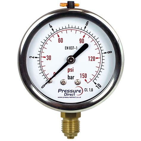 Glycerine Filled Pressure Gauge With Snap Connector Available In 7 Bar And 11 Bar Hydraulik