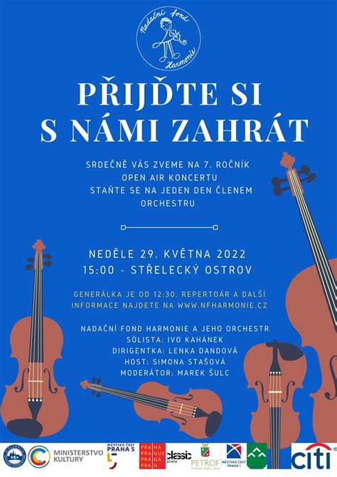 Openair Koncert 2022 Přijďte Si S Námi Zahrát Praha 1