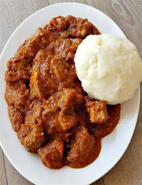 It may be known by other names such as ugali, nshima, pap and phaleche amongst other names. African Red Stew in 2020 | African stew, African yams ...