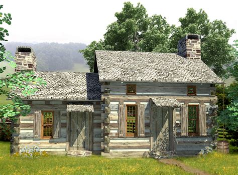 Cozy Log Cabin 13330ww Architectural Designs House Plans