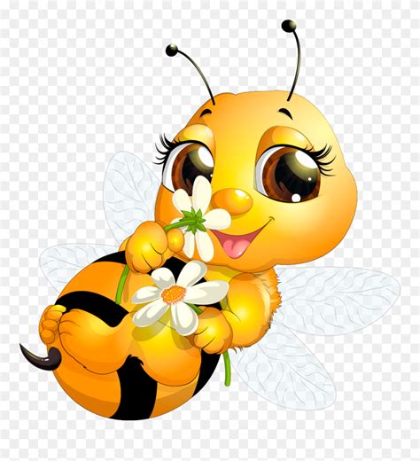 Queen Bee Clip Art Cute Honey Bee Cartoon Png Download 4998441