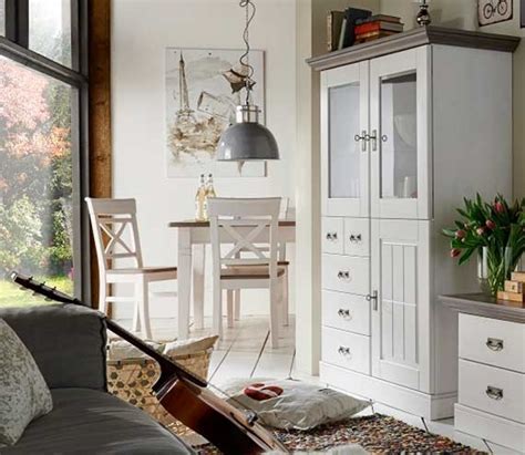 Mca furniture cleveland highboard t05 fur ihr wohnzimmer oder. Highboard Landhausstil Fjord mit Glastüren von Jumek ...