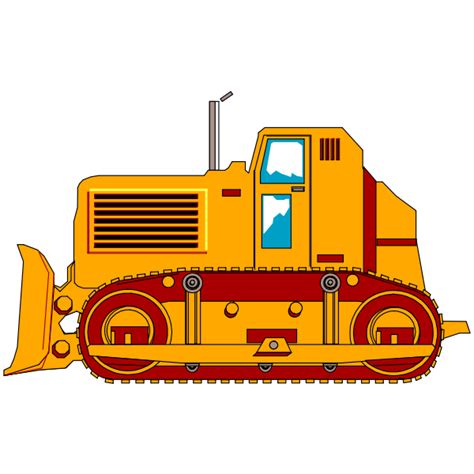 Bulldozer Construction Machine Free Svg