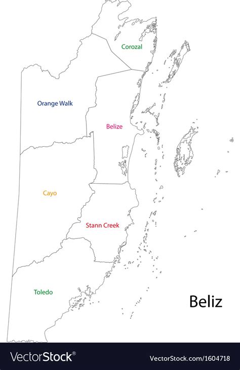 Map Of Belize Coloring Pages Learny Kids