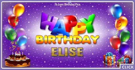 Happy Birthday Elise