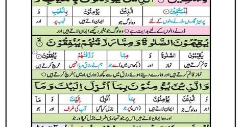 Daily Quran Learning Surah Baqarah Ayat 1 To 5 With Urdu Translation