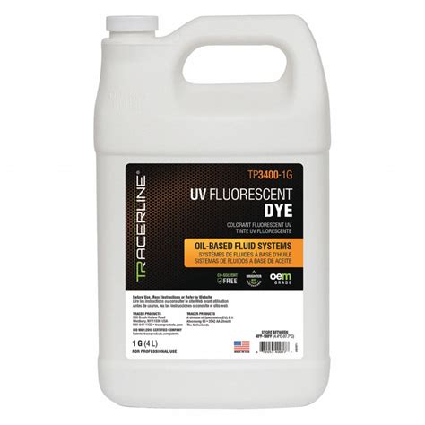 Tracerline Tp3400 1g Fluorescent Leak Detection Dye 1 Gallon For